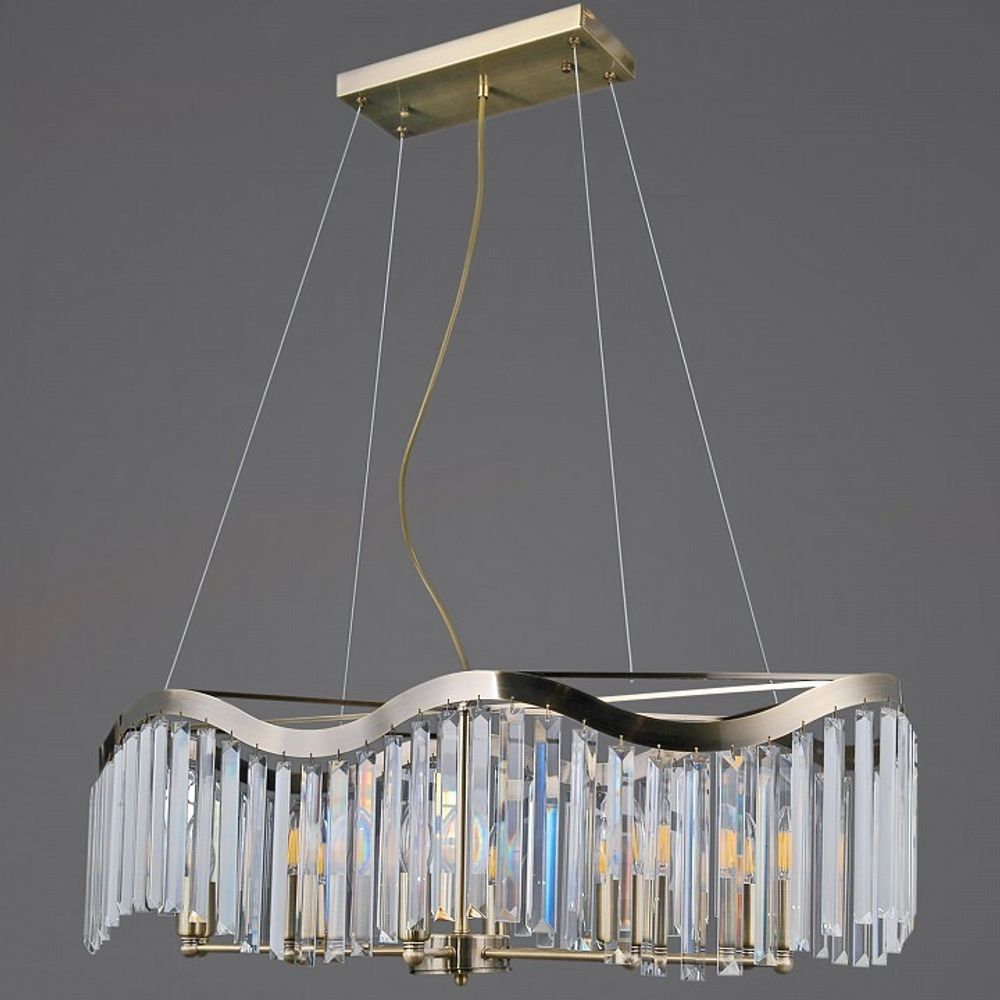 Подвесная люстра ILLUMICO IL3475 IL3475-10PSQ-25AB ELITE