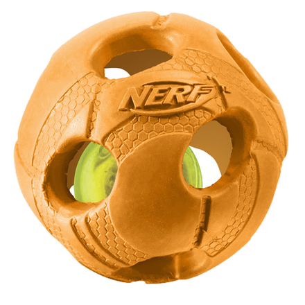 Игрушка для собак NERF Мяч светящийся, 9 см