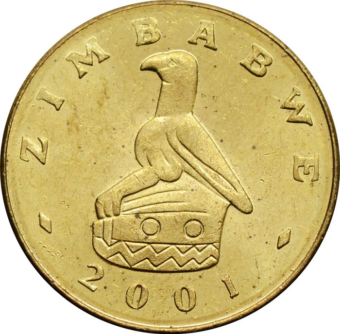 2 доллара 2001 Зимбабве
