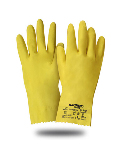 Перчатки Safeprotect ЭКОХОУМ (латекс, хлопк.слой, толщ.0,40мм, дл.300мм)