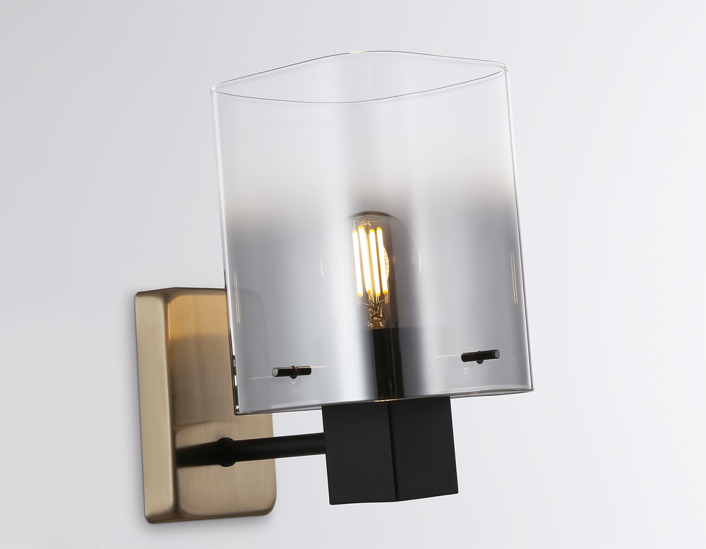 LH57045 BK/DBS/SM черный/темная латунь/дымчатый E14 max 40W 195*110*185