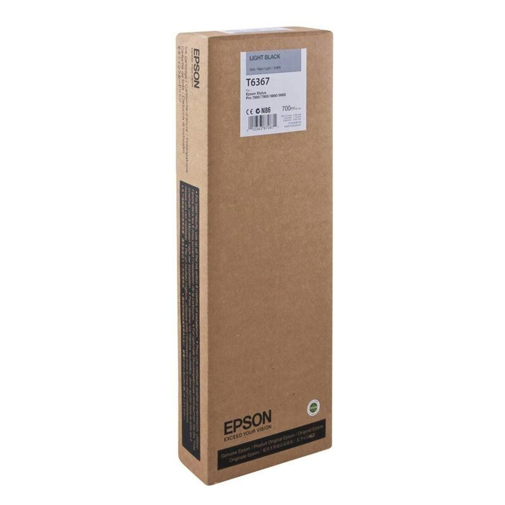 Картридж EPSON C13T636700 (T6367) для Stylus Pro 7890/7900/9890/9900 серый 700мл.
