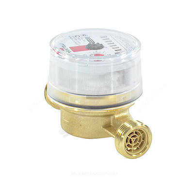 Счётчик г/в крыльчатый одноструйный Ду 15 Ру16 Qn=1,5 м3/ч 90С L=110мм резьба Б/К IP54 WFW20 Итэлма