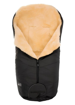 Конверт Bozz из стриженой овчины чёрный меланж