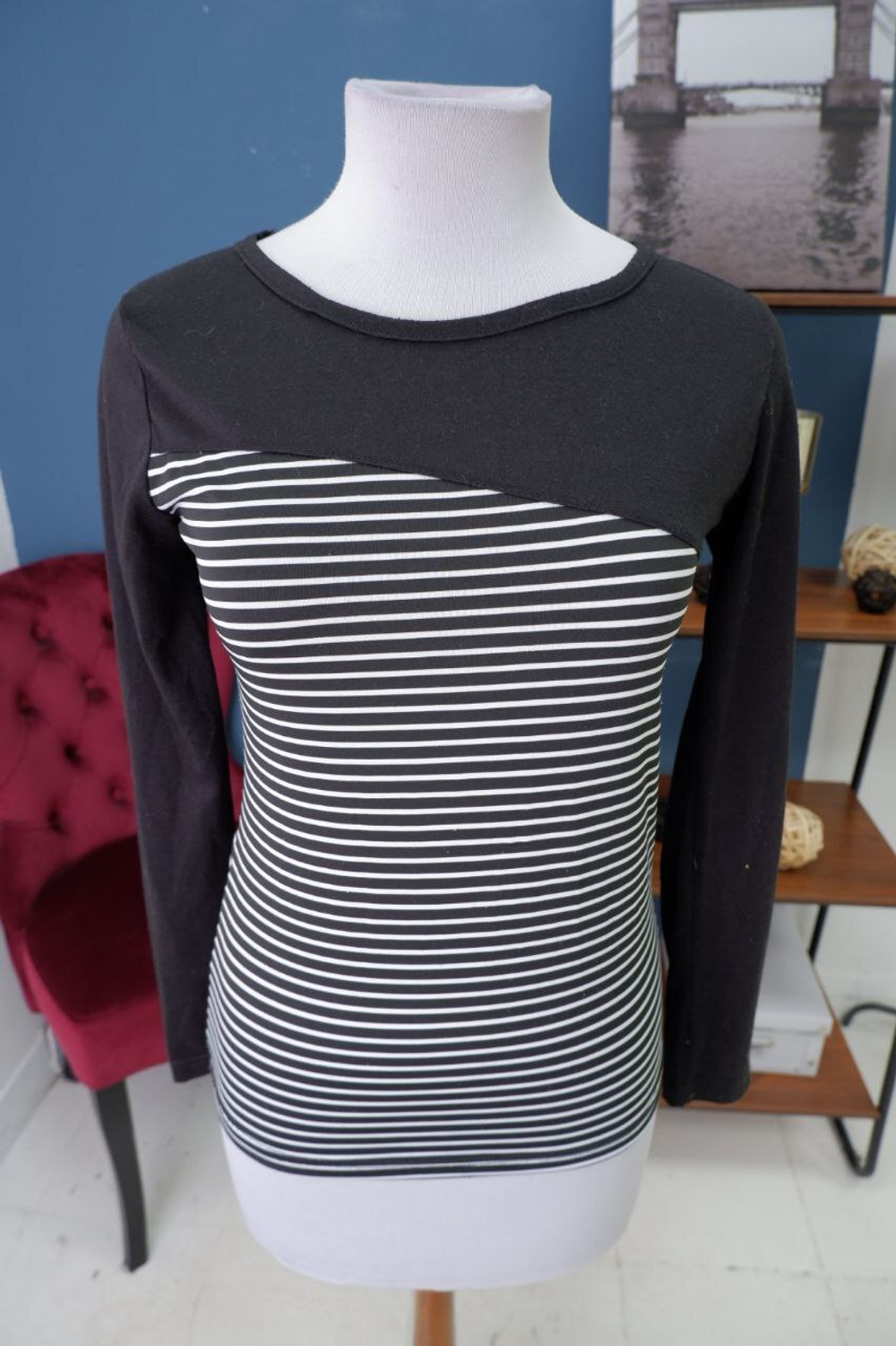 Джемпер комбинированный 42-44 размер