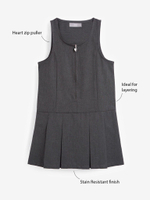 Сарафан школьный на молнии для девочки Next 311-160, Серый