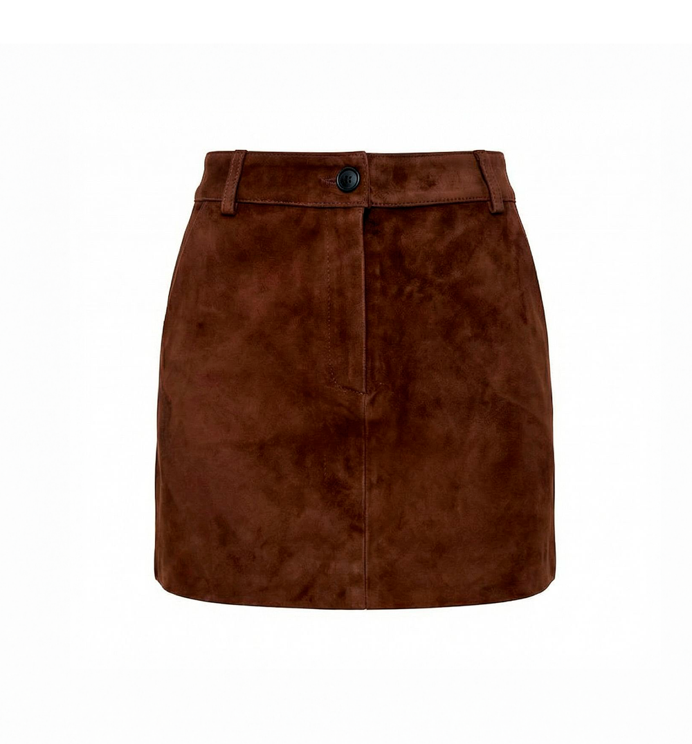 Юбка из натуральной замши