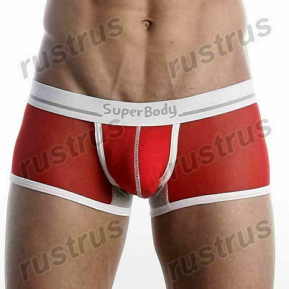 Мужские трусы хипсы красные Superbody
