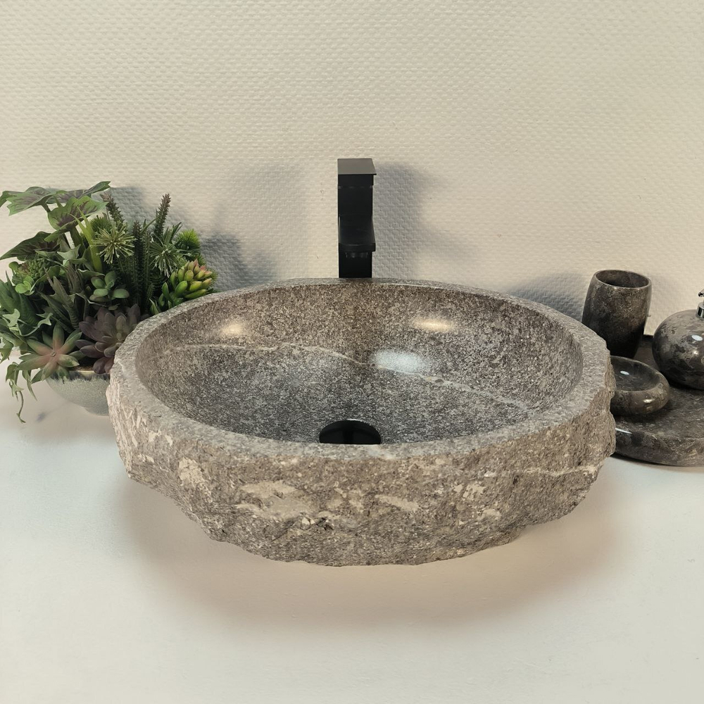 Раковина из мрамора Erozy Grey EM-64236 (50*40*15)