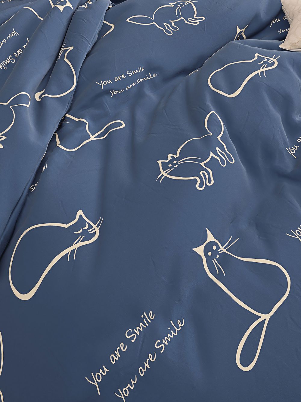 Простынь Сказка "Котики" 200х215 см, перкаль