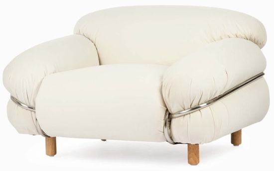 Кресло Fenti бежевая ткань 