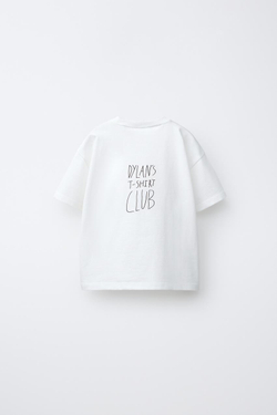 ZARA X DYLAN´S T-SHIRT CLUB ФУТБОЛКА С ИЛЛЮСТРАЦИЕЙ «НАЗАД В БУДУЩЕЕ» , БЕЛЫЙ