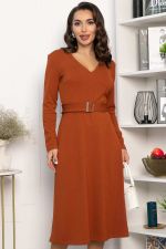 Платье трикотажное Парижанка (терракот) П14335-10М LT Collection