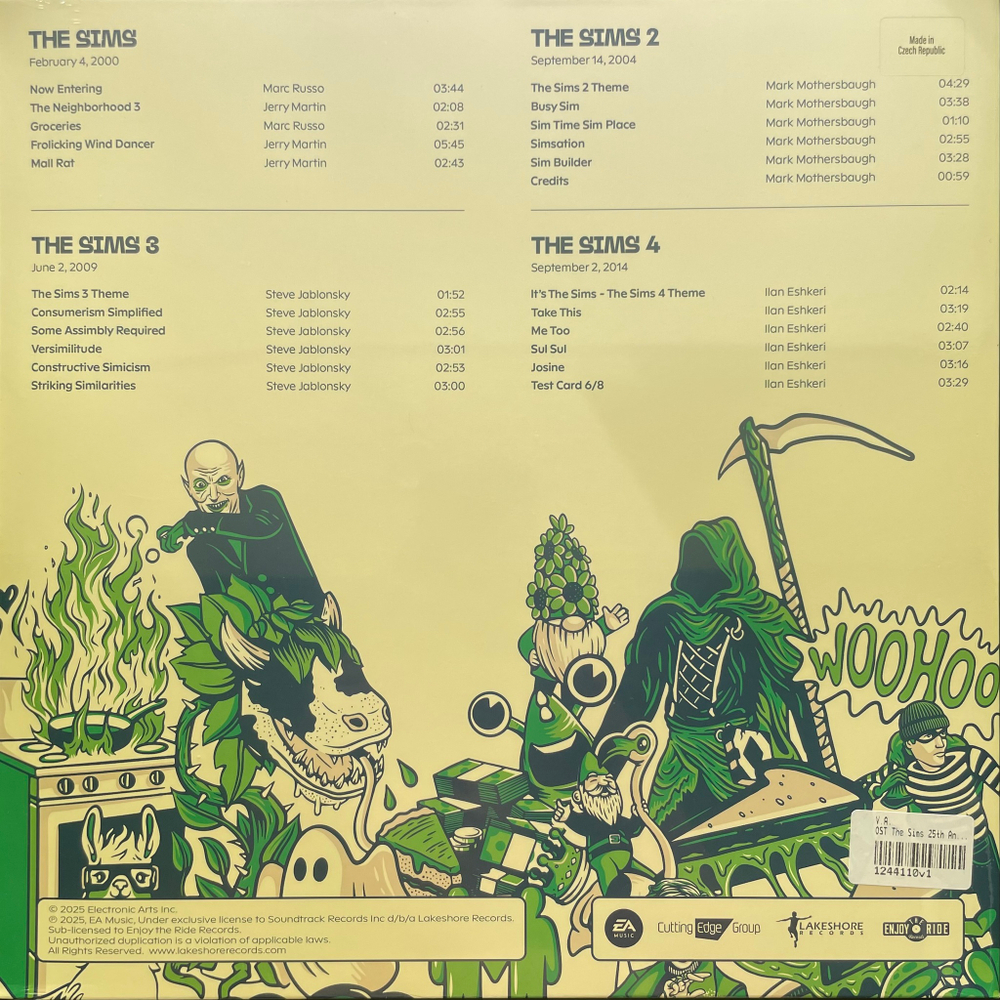 The Sims 25 2LP (Европа 2025г.) Metallic Shiny Green
