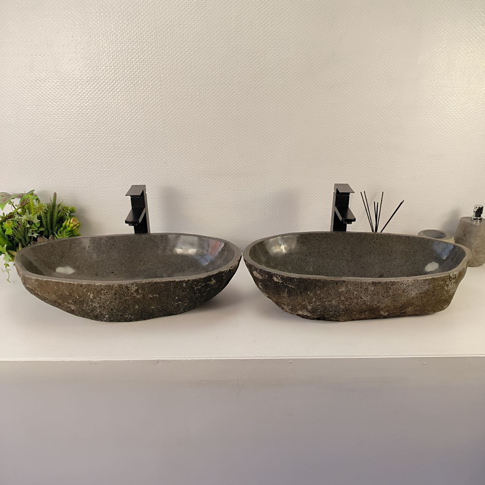 Раковина из речного камня ПАРА! RS-65544 65*33*15 0866