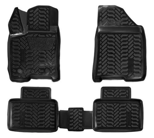 Коврики на ВАЗ 2180 Vesta полиуретан черные высокие бортики 4шт Airline