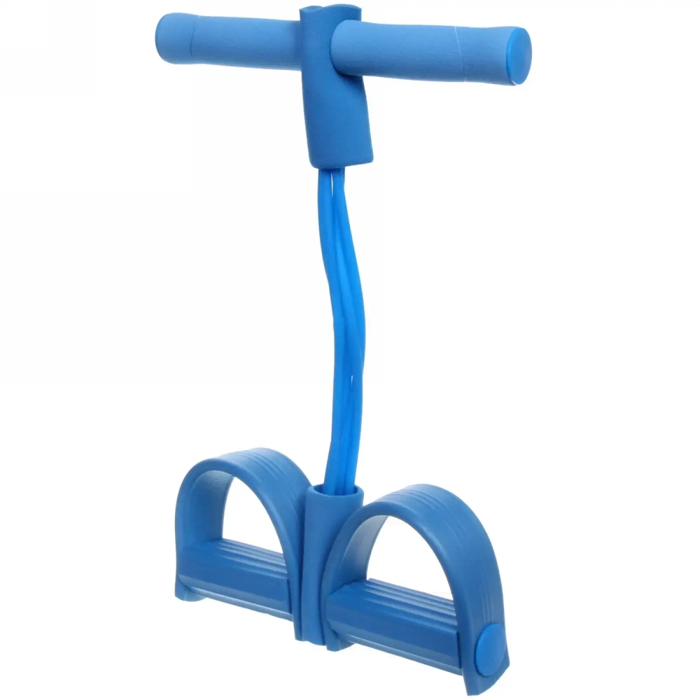 Эспандер универсальный с упорами для ног «Fitness» 45*25 см (нагрузка 18 кг), голубой