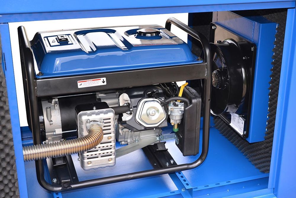 Бензогенератор трехфазный TSS SGG 7500E3A в кожухе МК-1.1 - [7.5 кВт / 13.5 А] эл. старт, АКБ, выход для АВР