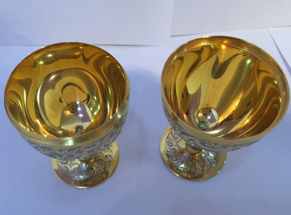 Сувенир Яйцо-рюмки "Узорное"