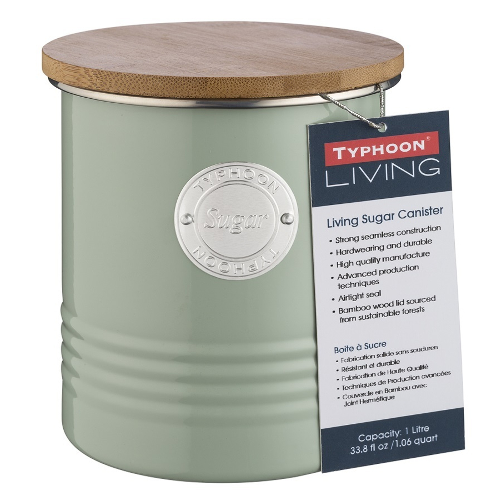 Емкость для хранения сахара 1л Living зеленая TYPHOON
