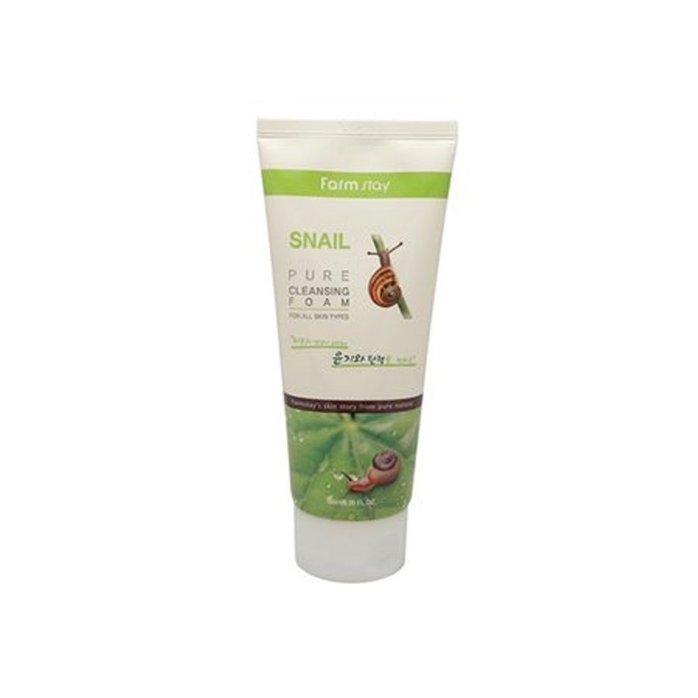 Очищающая пенка с муцином улитки FarmStay Snail Pure Cleansing Foam