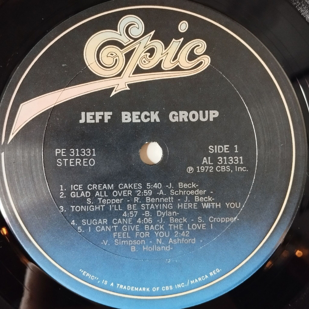 Винтажная виниловая пластинка LP Jeff Beck Group (USA 1983) I Got To Have A Song