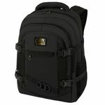 Рюкзак HEIKKI DESERTED (ХЕЙКИ) универсальный, 3 отделения, эргономичный, багажная лента, черный, 47х33х17 см, 273878