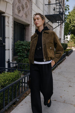 ZARA БАЗОВЫЕ БРЮКИ ИЗ МЯГКОЙ ТКАНИ, ЧЕРНЫЙ