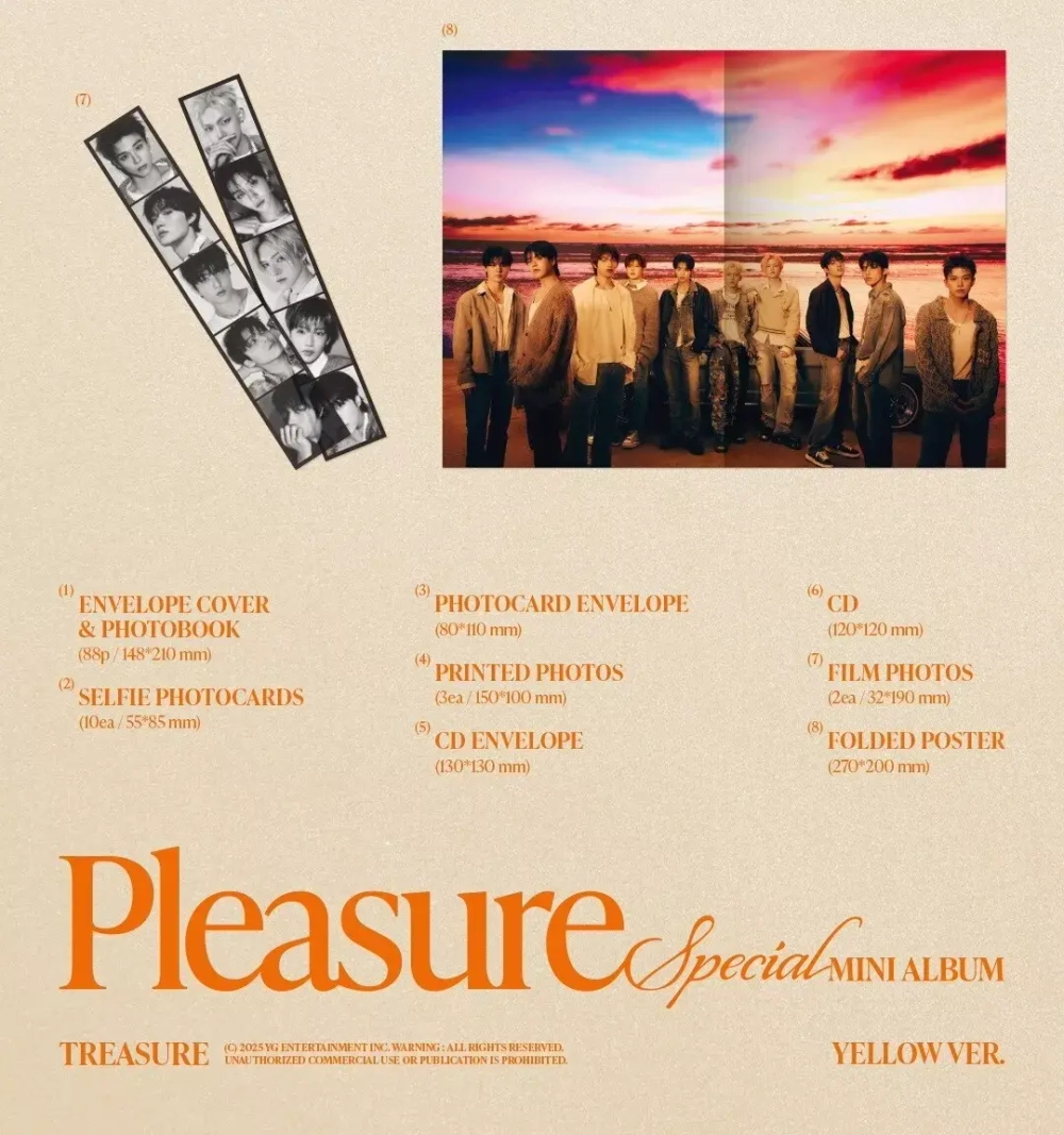 Альбом TREASURE - PLEASURE [Yellow ver.]