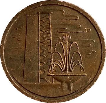 1 цент 1974 Сингапур