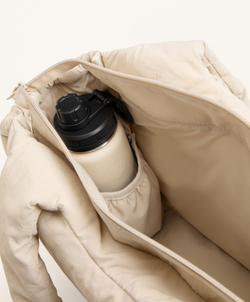 Oysho Мягкая сумка-шоппер, экрю