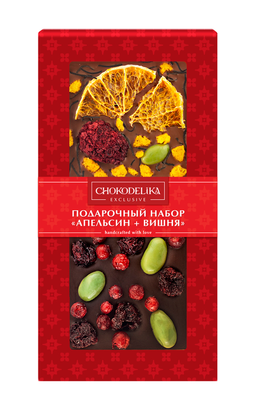 Подарочный набор "Апельсин плюс вишня",в коробке