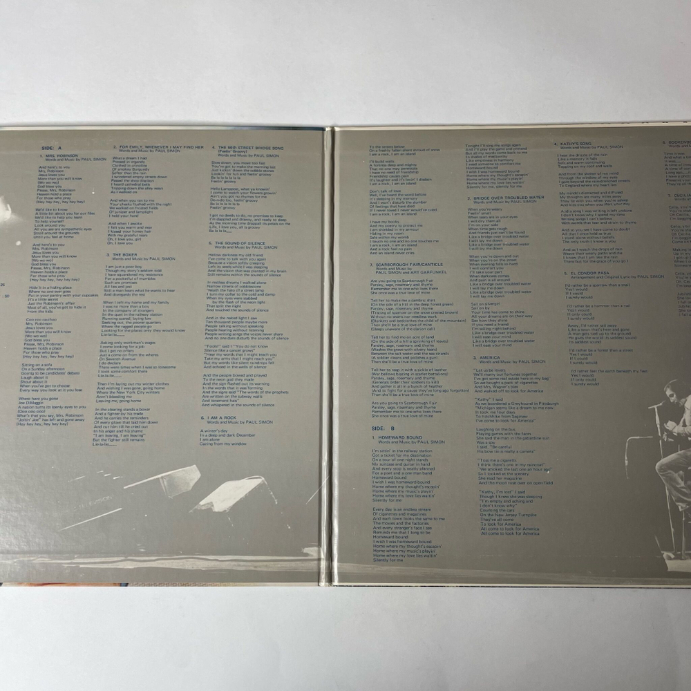 Винтажная виниловая пластинка LP Simon And Garfunkel Greatest Hits (Japan 1973) (No Obi) El Condor Pasa