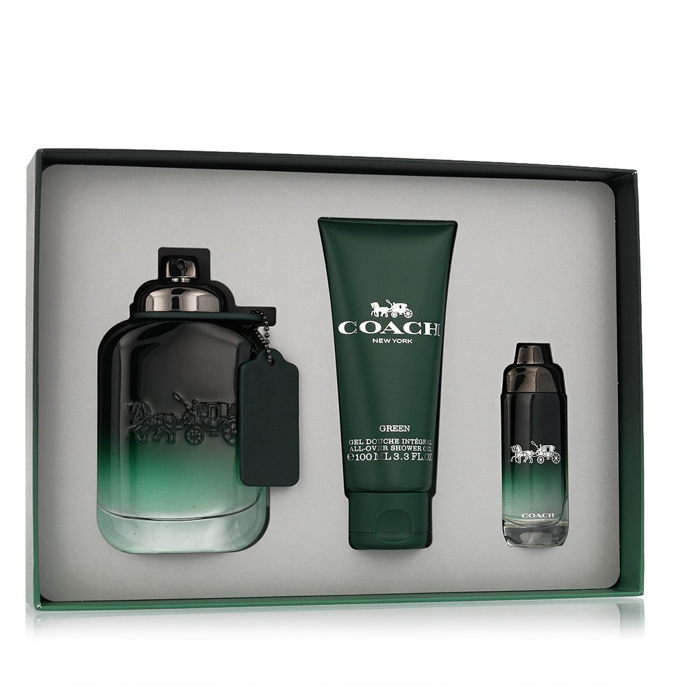 Coach Green EDT 100 ml + EDT MINI 15 ml + SG for Body &amp; Hair 100 ml (man) 1 pcs
