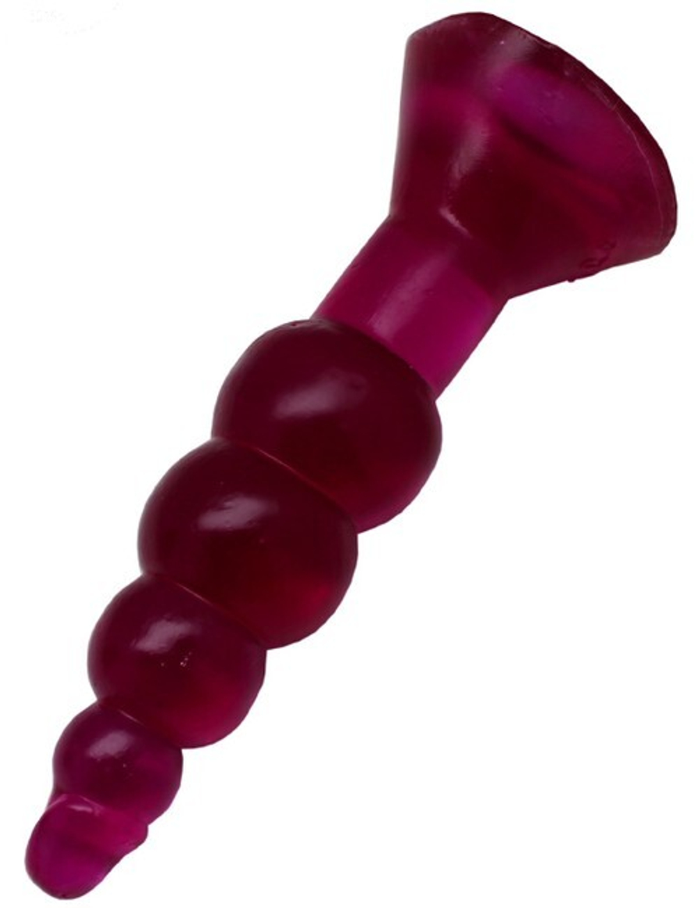 Гелевый анальный массажёр (малиновый) 45х170 мм (Цвет: малиновый)