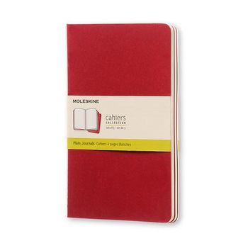Блокнот Moleskine Cahier Large 130х210 мм 80 стр нелинованный 3 шт (CH118)