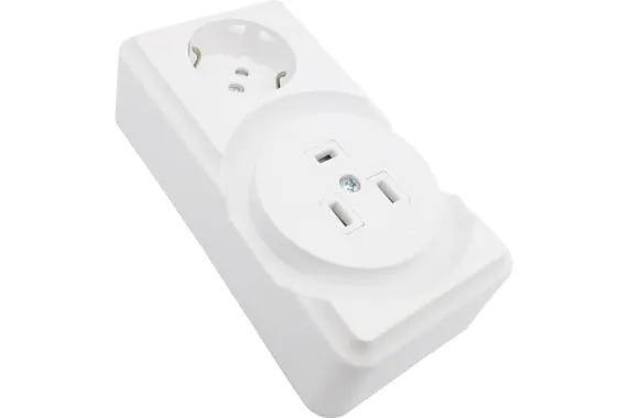 Разъем Bylectrica РШ-32 +1 с заземлением розетка белый 40645