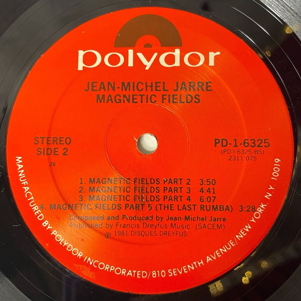 Винтажная виниловая пластинка LP Jean Michel Jarre Magnetic Fields (USA 1981)