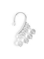 Кафф "Bubble easy" с горным хрусталем Silver