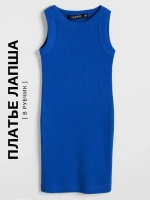 Синее платье в сад для девочки