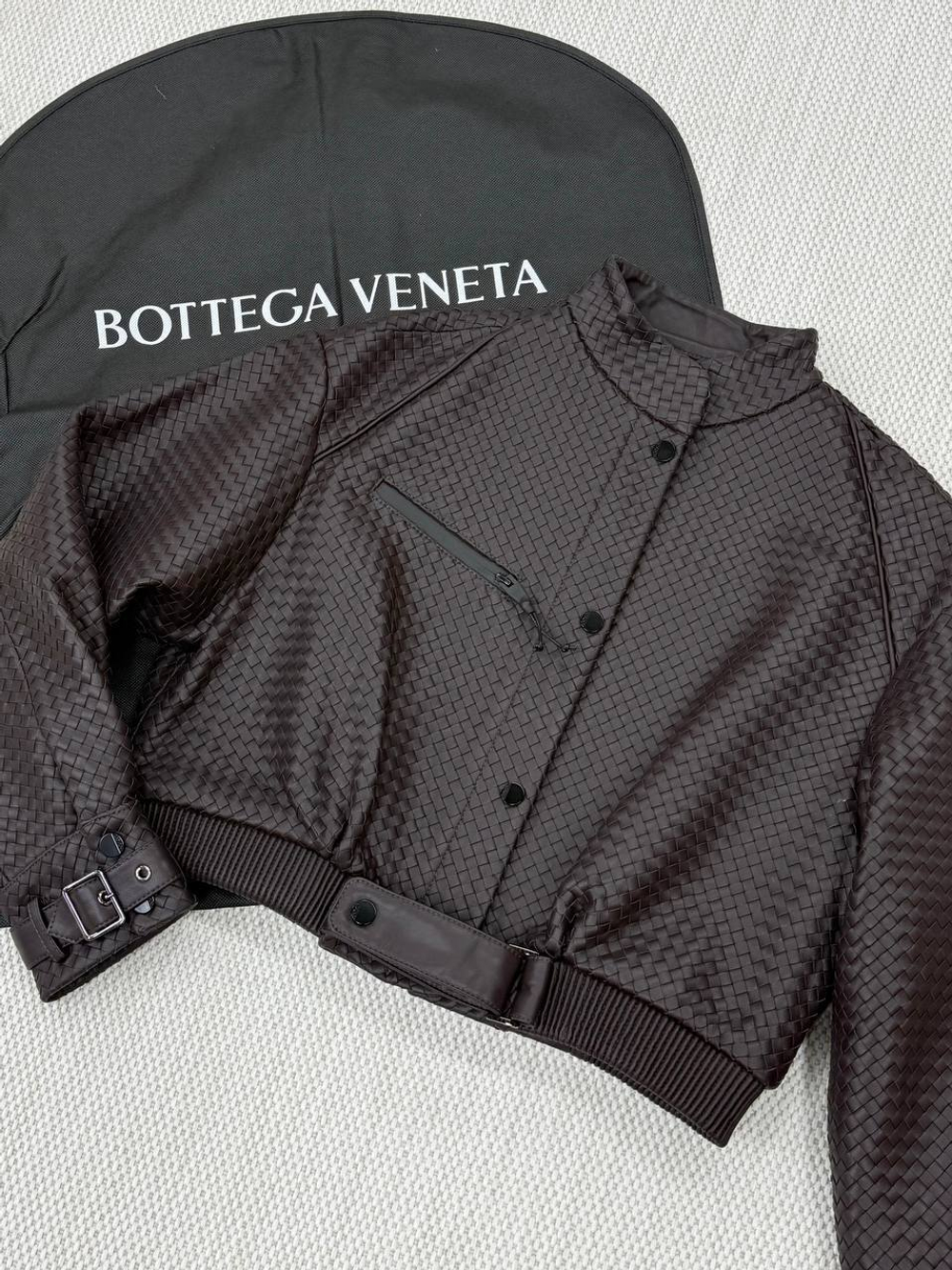 Кожаная куртка Bottega Veneta