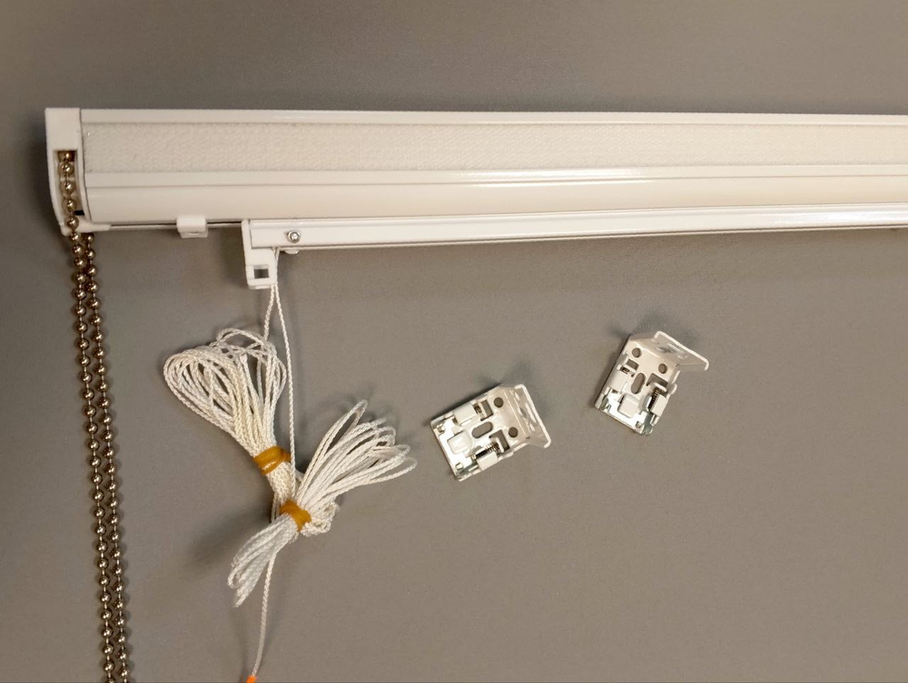 Карниз для двойных римских штор день-ночь Оптима, длина 100 см