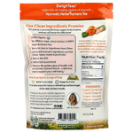 DelighTeas, Аюрведический травяной чай с куркумой, без кофеина, 30 роскошных чайных пакетиков в форме пирамидки, 120 г (4,2 унции)