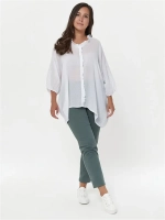 Блузка оверсайз полупрозрачная