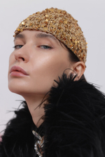 Шуба из эко-меха страуса черная