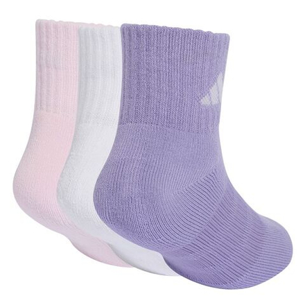 Теннисные носки Adidas Kids Cushioned Ankle 3P - magic lilac/white/clear pink