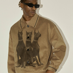 Вельветовая куртка ER "Dobermans" Velvet Jacket with Collar