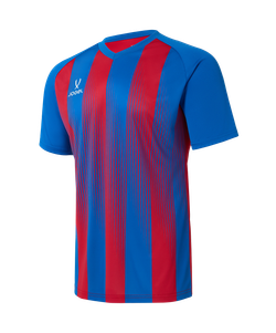 Футболка игровая Jogel Camp Striped Jersey-K, красный R2/синий Z2