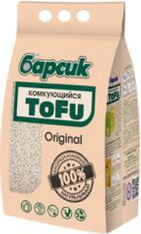 Барсик 15л Наполнитель для кошек Тофу комкующийся Oригинал