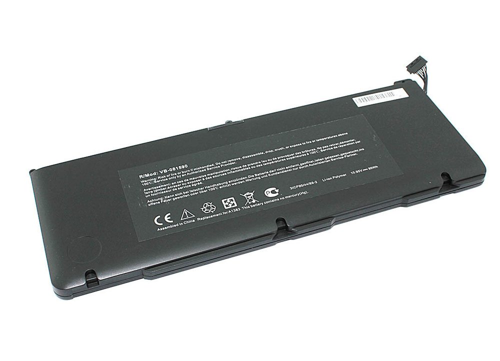 Аккумуляторная батарея для ноутбука Apple MacBook Pro 17-inch A1383 95Wh черная OEM